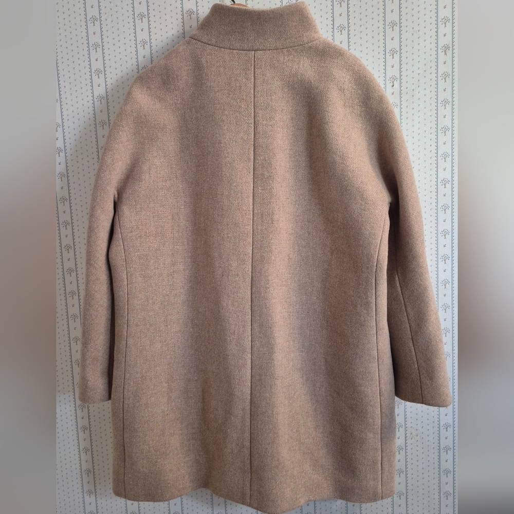 J. Crew Italian Stadium Cloth Wool Blend Cocoon Coat - Picture 16 of 16